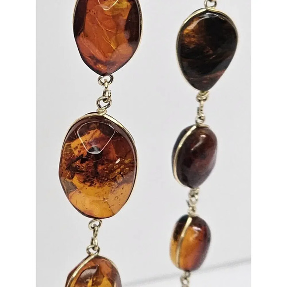 Vintage Handmade Delicate Large Amber Necklace [Variable Sizes] *Read Desc* - Picture 7 of 12